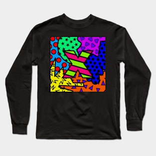 Alphabet Series - Letter X - Bright and Bold Initial Letters Long Sleeve T-Shirt